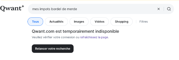 reboot_gg's tweet photo. Bing down = Qwant down : plus de 10 ans après, un moteur plus souverain que jamais https://t.co/RQfQl8pkEP