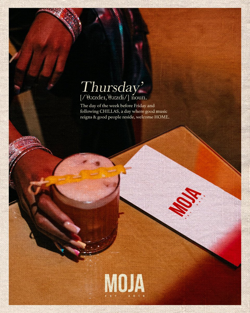 Thursday: Food, Cocktails &amp; Vibes 🥇This is Home 🏡 Moja SunningHill 📍