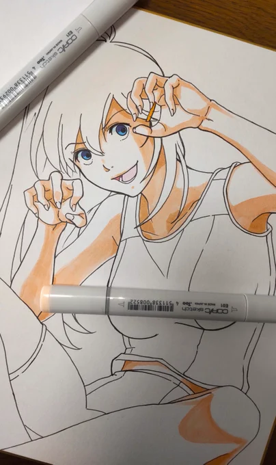 今回はオリジナルキャラの色紙も忍ばせていこうと思うんだ…… 