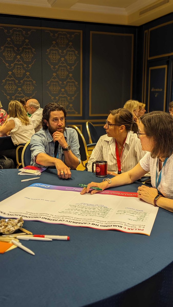PFMDwithPatient's tweet photo. @LaraBloom @DerickOMisteal World café at #PEOF this morning to discuss how to 𝗰𝗮𝘁𝗮𝗹𝘆𝘇𝗲 𝘁𝗵𝗲 𝗣𝗮𝘁𝗶𝗲𝗻𝘁 𝗠𝗼𝘃𝗲𝗺𝗲𝗻𝘁 to its ultimate level! 🚀

#PatientEngagement #ChangeAgents #SparkingSynapses

@eupatientsforum, @eupatients https://t.co/9VDj9U46bY