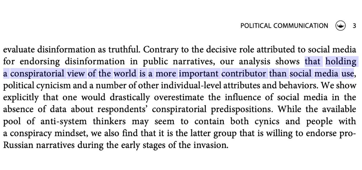 Summing up: anti-systemic and conspiratorial intuitions are the single best predictor of agreement with justifications for the invasion: