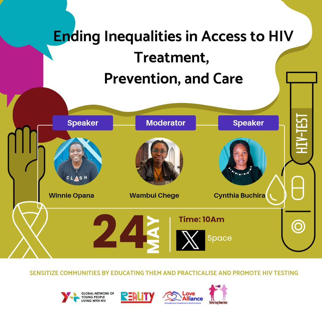 In collaboration with @gnpplus and @Yplus_Global for #MyRealityCampaign on using Storytelling, @GirlsWomenPower will host an X space tomorrow to discuss about Ending Inequalities in Access to HIV Treatment, Prevention and Care. Stay tuned!!