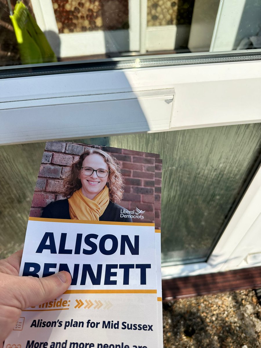 🔶 First leaflets already dropping across #MidSussex for me and #LibDems for #GE24 Want to help too? Sign up here 🔽 midsussexlibdems.org.uk/volunteer