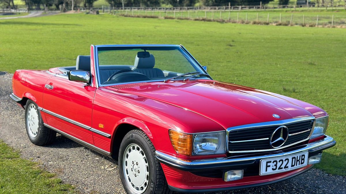 For Sale: 1988 Mercedes SL Class Red Automatic Right Hand Drive in... carandclassic.com/car/C1730118?u… <<--More #classiccar #classiccarforsale #carandclassic