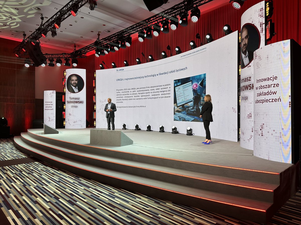 Tymczasem na #KongresPIU <a href="/PIU_org_pl/">PIU</a> eksperci <a href="/UNIQAPolska/">UNIQA Polska</a>: Tomasz Tarkowski i Anna Njoku opowiadają o naszym wdrożeniu #AI w likwidacji szkód z uszczerbku na zdrowiu. Jest 🔥