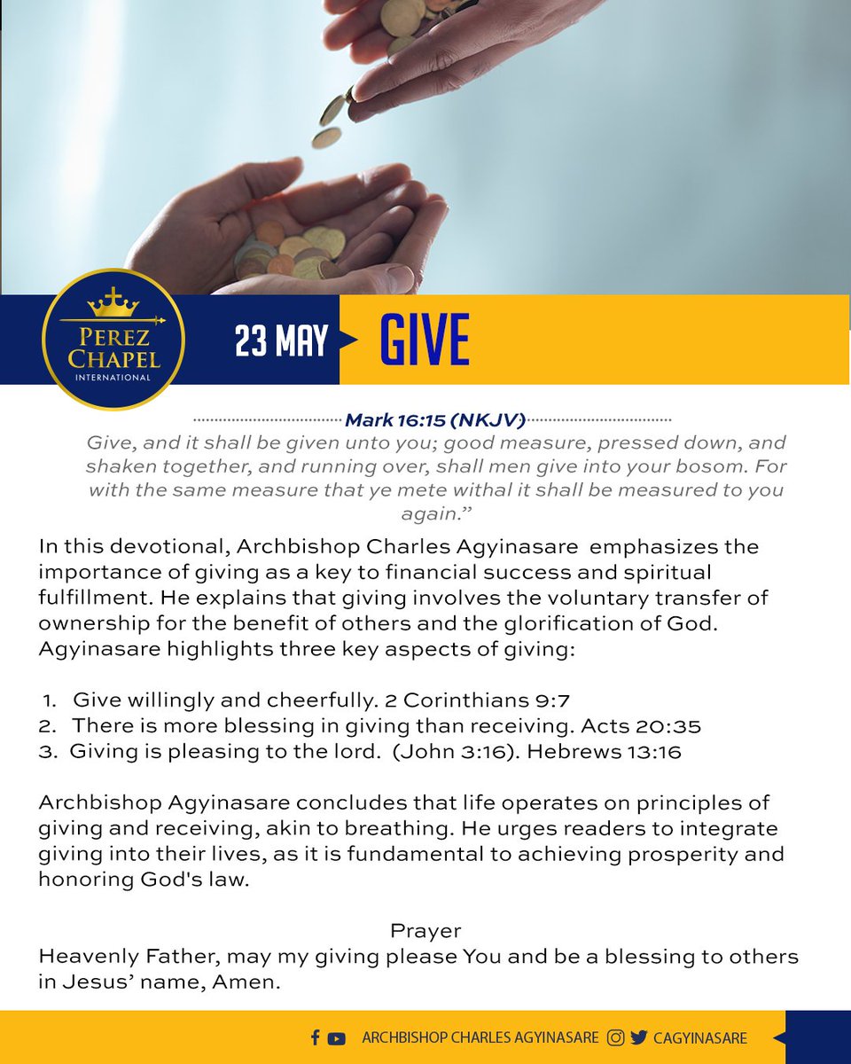 Give By Archbishop Charles Agyinasare

#DailyDevotional