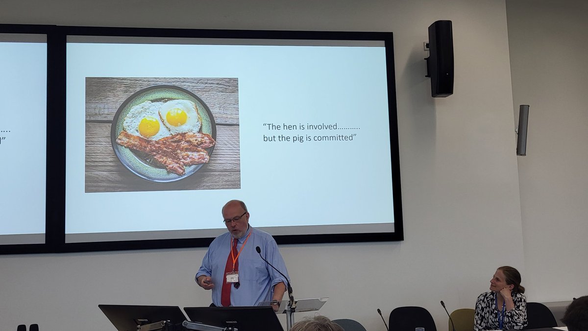 Prof Dave Jones speaking about clinical academic pathway at the Association of Physicians meeting in Newcastle - we all need someone really interested in supporting the next generation - see the breakfast plate 😉 #NHIPAcademy @NHIPartners #APAM2024 @AoPgbi