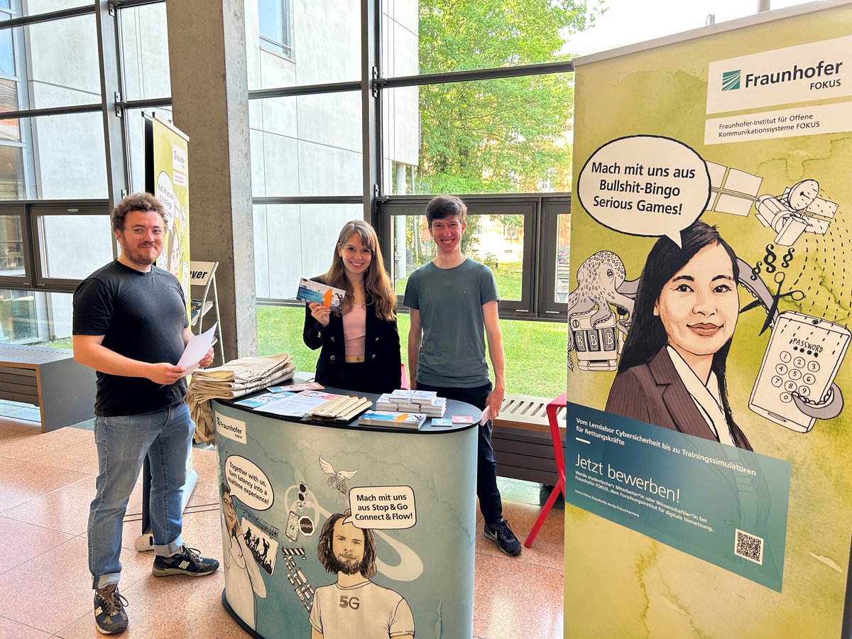 fraunhoferfokus's tweet image. 🚀 Weiter geht&apos;s an der @unipotsdam mit unserem &quot;Recruiting-Mai&quot; 🤗

Ihr studiert #Informatik, Wirtschaftsinformatik oder ein verwandtes Fach? Dann haben wir spannende #Jobs für Euch, die Ihr toll mit dem Studium vereinbaren könnt und die Euch fachlich weiterbringen.