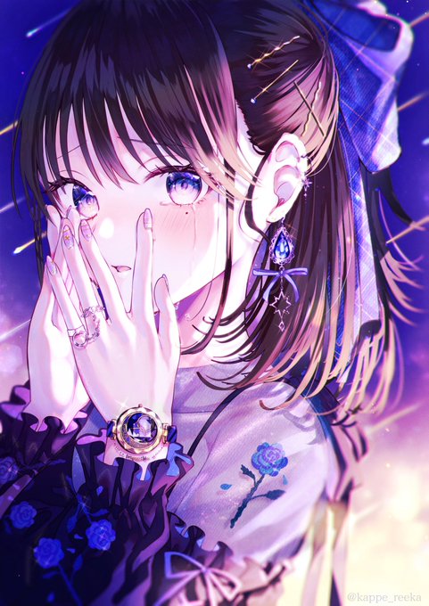 「1girl hands on own face」 illustration images(Latest)