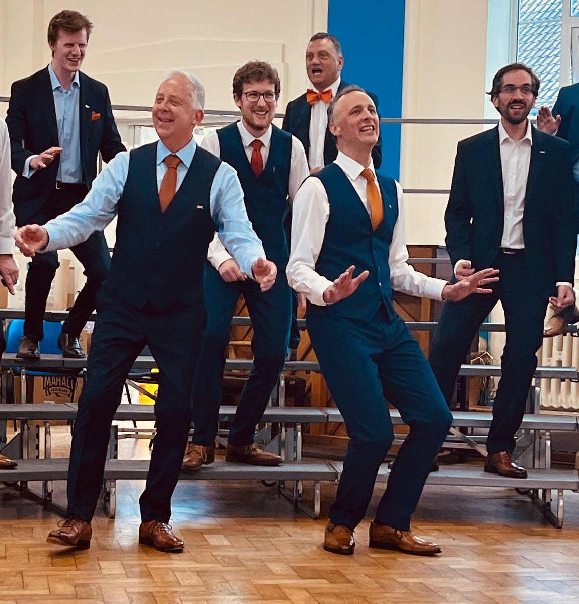 We've been loving our Journey to Convention this year.
Our wonderful new Director Craig Kehoe.
Wonderful new songs.
And wowzer new stage gear.  
Shirts are ironed, shoes polished, accessories are in the carrier.
Soooo excited!