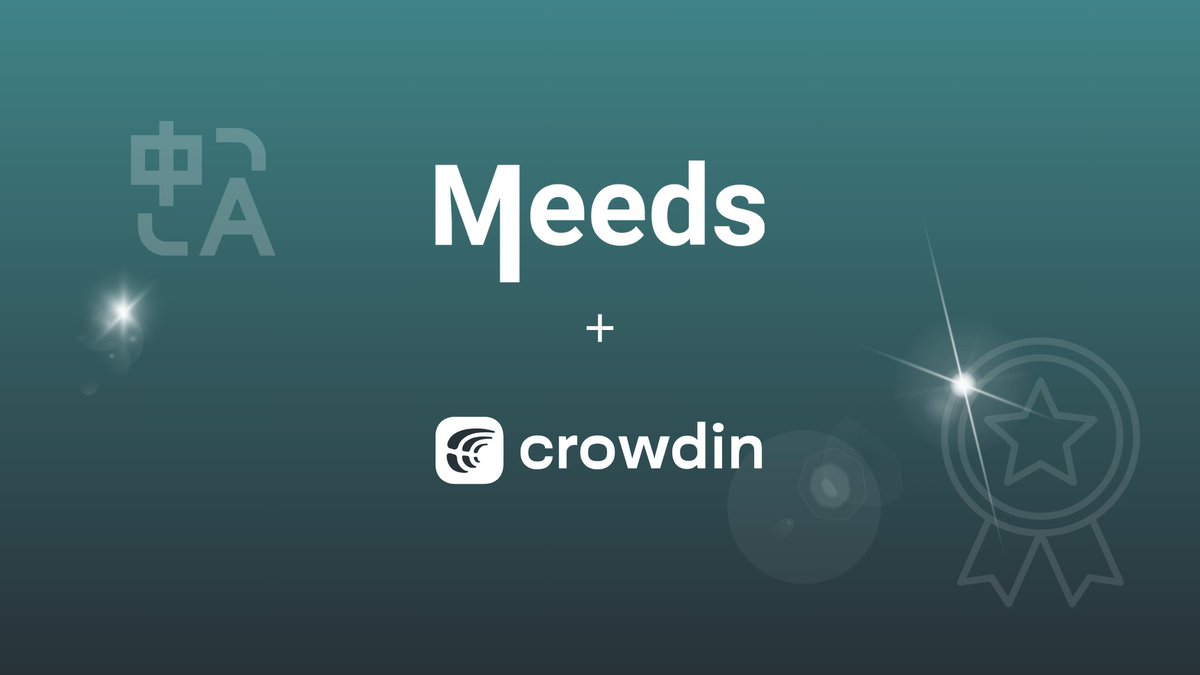 💫 Product Update! We're happy to announce our <a href="/crowdin/">Crowdin</a>  integration.

You can now incentivize your community members to participate in your localization programs. 

🚀 They work seamlessly on Crowdin and earn points automatically in Meeds.

Read more 👉 medium.com/meeds-dao/crow…