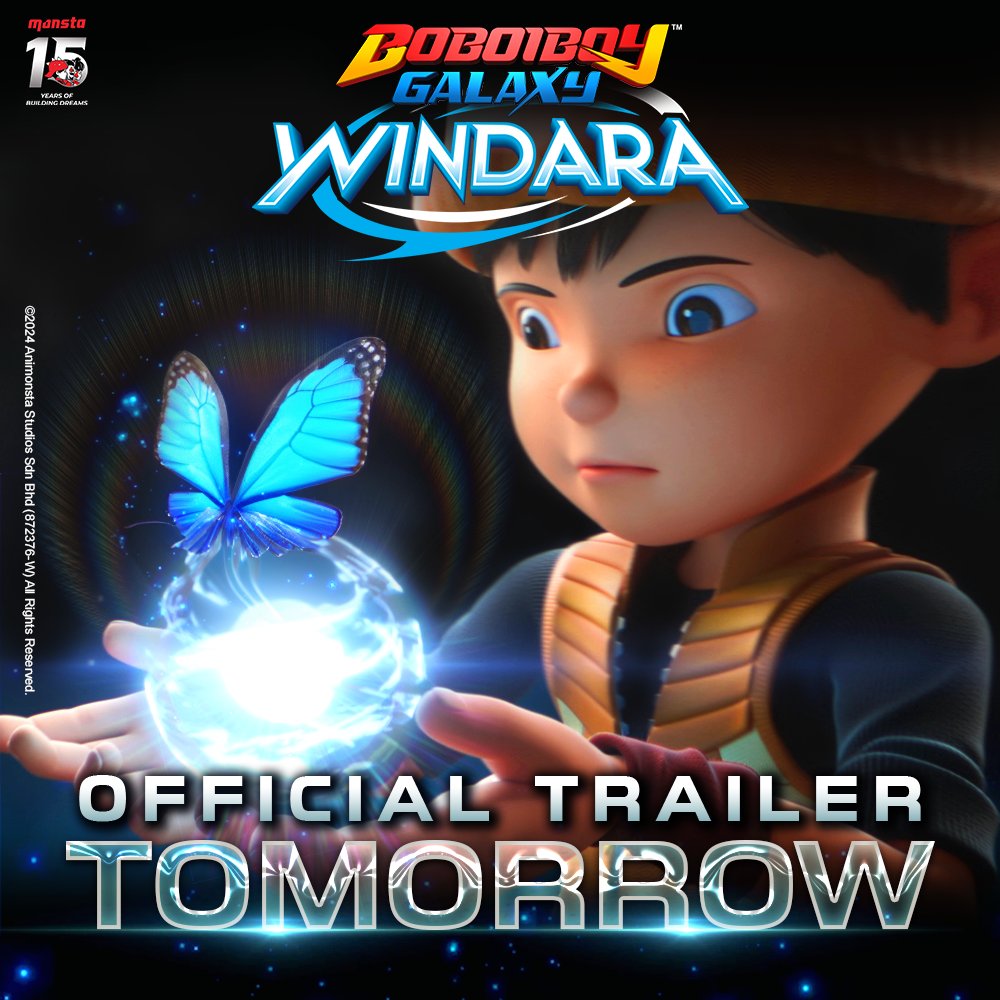 BoBoiBoy's tweet photo. ⚡ #BoBoiBoy Galaxy #WINDARA
Yang dinanti-nantikan... OFFICIAL TRAILER esok! https://t.co/SnRVlWNK0z