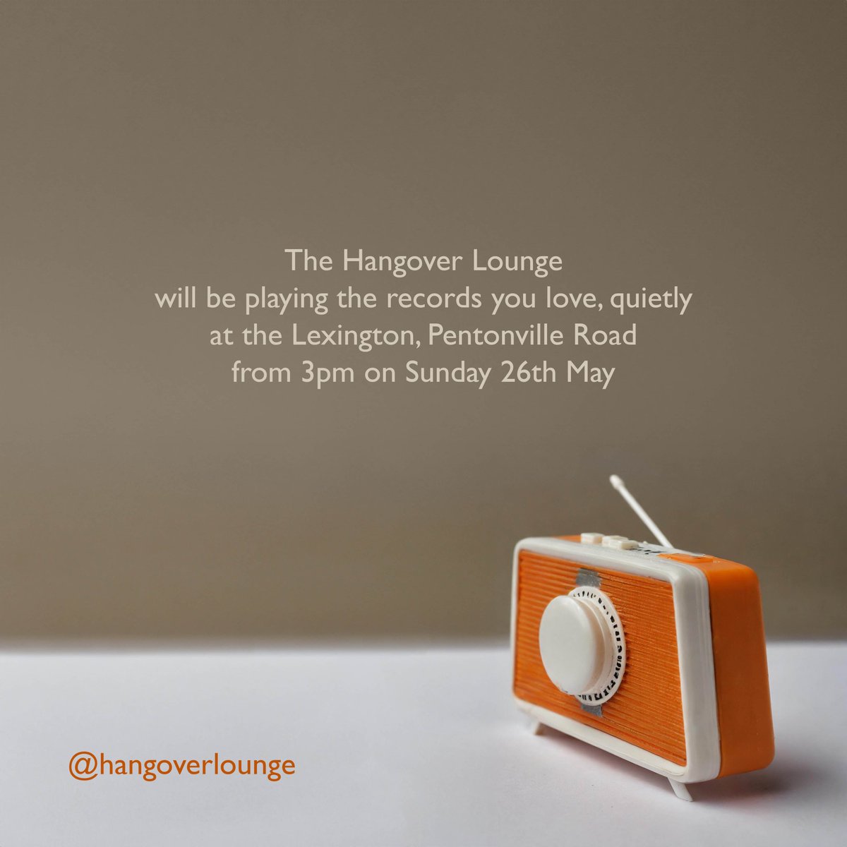 Join us at @thelexington on Sunday for a Bank Holiday Hangover Lounge (if you don’t have Pet Shop Boys tickets)