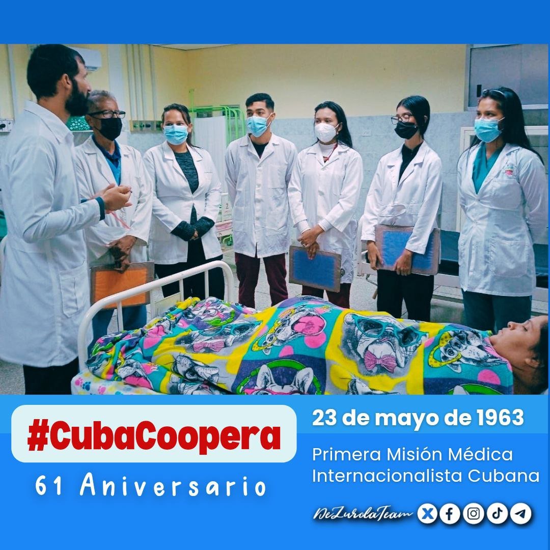 23 de mayo de 1963: Es enviada a Argelia una brigada médica, y así comienza la hermosa página de la colaboración internacional cubana en la esfera de la salud, la cual se ha multiplicado a lo largo de los años. #CubaCoopera #CubaSalva. @DeZurdaTeam_ @Mujeres_Revoluc .