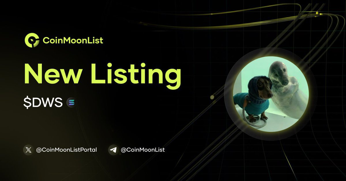 ⚡️ New CoinMoonList Listing

🔥 Project Name: Dogwifseal 🪙

🖥 Contract Address: 2uKyJ1zzeXTiTwQgreNwNF2PD9aZsuyc9rFpmEHfR7ML

🕯 LIQ / MC: $106,155 / $373,001

🌘 CoinMoonList.io | ❌ X | ✉️ TG | 📷 IG

#NewListing #DWS