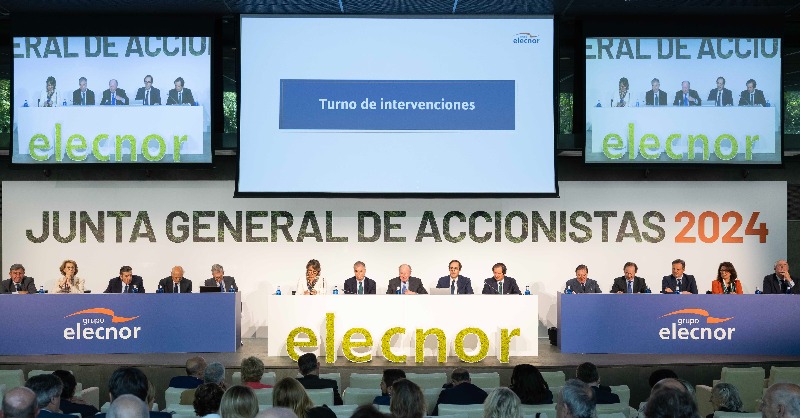 GrupoElecnor's tweet photo. 📈 Ayer celebramos la Junta General de Accionistas 2024.

En ella, hemos aprobado por amplia mayoría las cuentas correspondientes al ejercicio 2023 y una mejora en el dividendo.

Conoce los detalles ⬇️