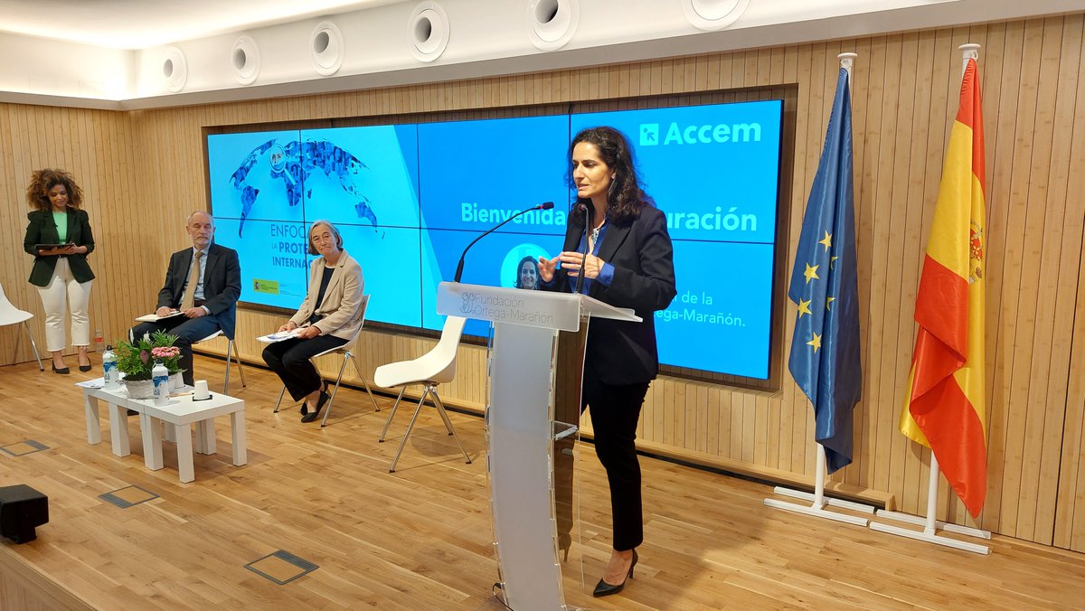 👋Ya dio comienzo el evento, moderado por @Ebbaba_H, con la bienvenida institucional de @LuciaSala, presidenta de @fortegamaranon. #Enfocando #FondosFAMI