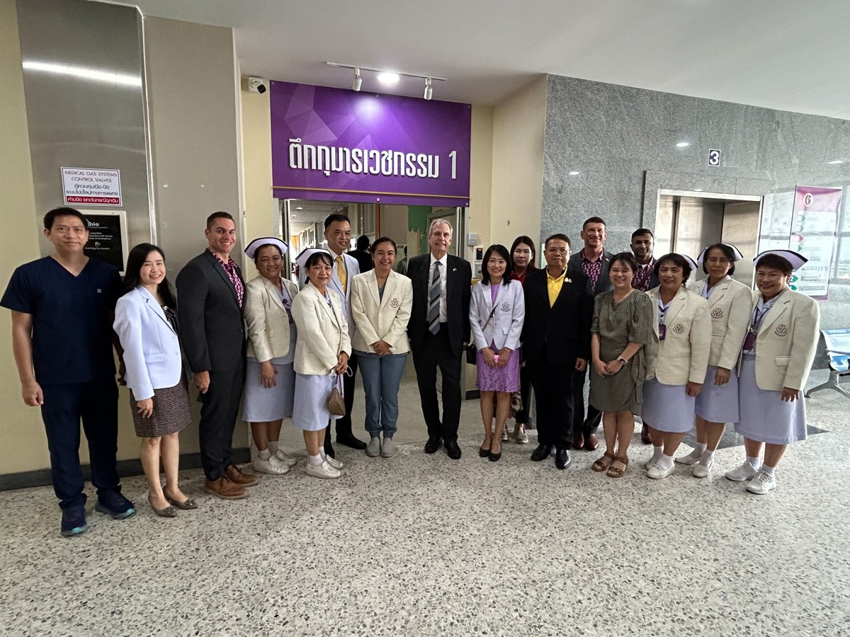 Amazing visit today to beautiful Kamphaeng Phet! Kamphaeng Phet Hospital is impressive and the Kamphaeng Phet AFRIMS Virology Research Unit (KAVRU) is doing extraordinary joint medical research on the threat of dengue fever. Thank you to Governor Chathip Ruchanaseri for hosting