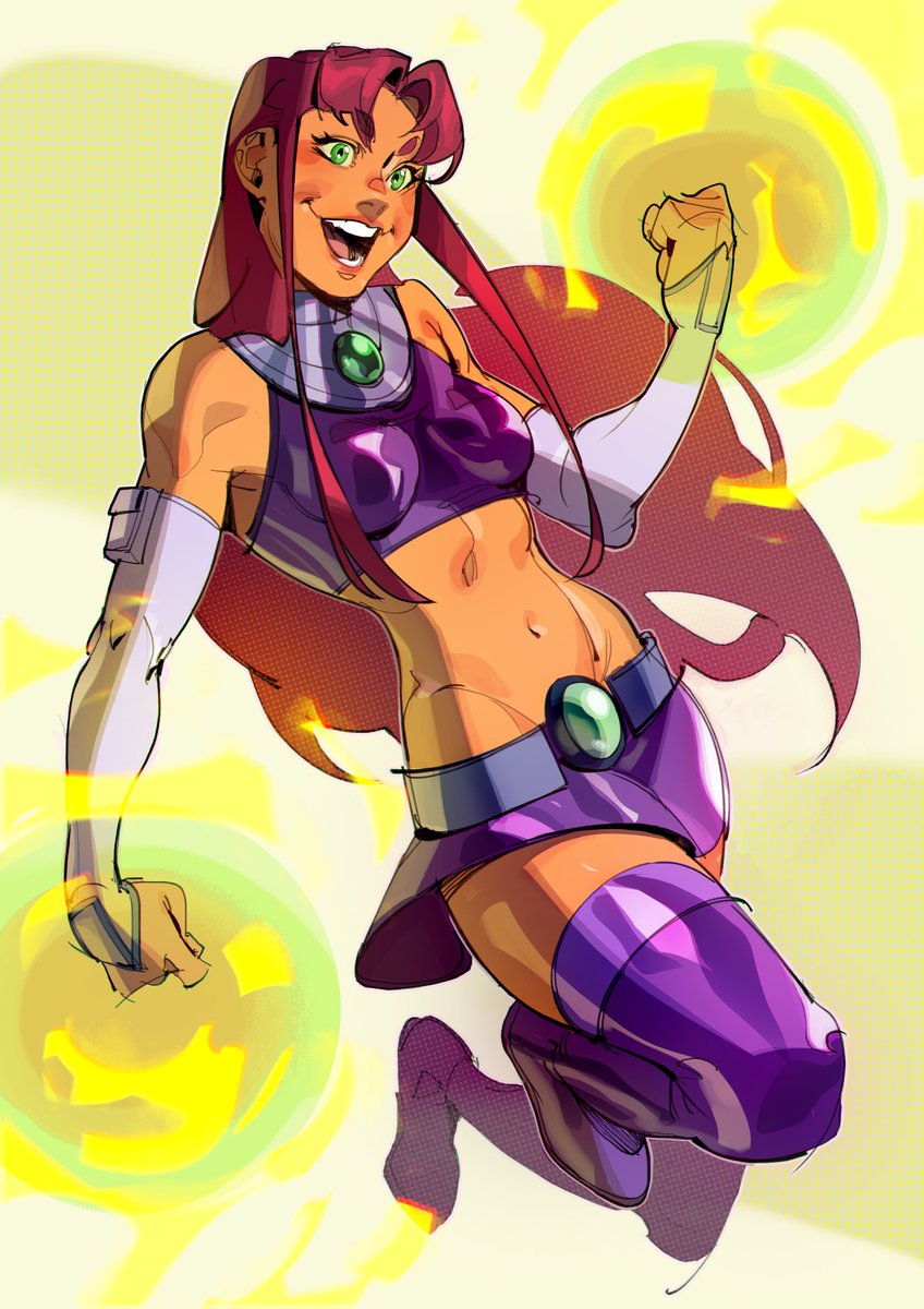 Patreon sketch request: Starfire from Teen Titans! 🌟