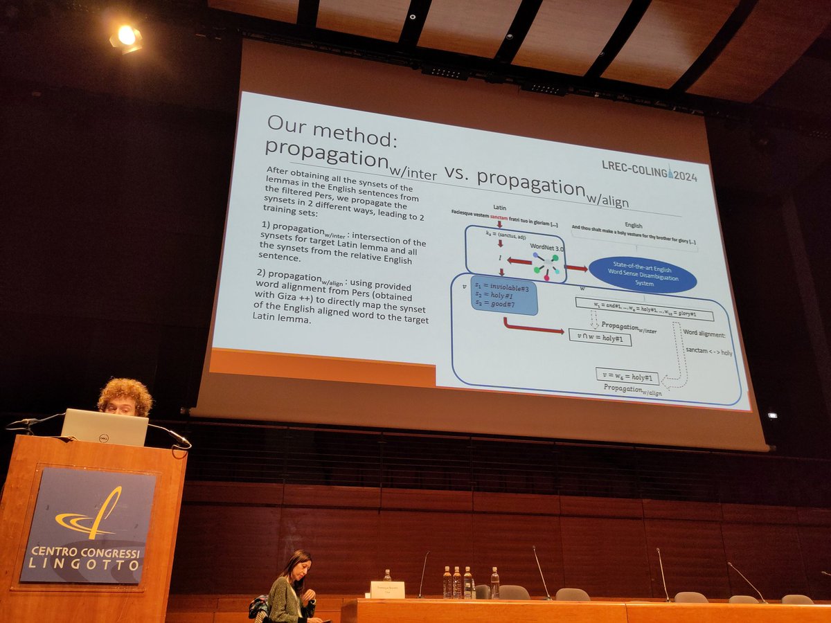 Barbara McGillivray (@barbaramcgilli) on Twitter photo Iacopo Ghinassi just presented our paper on Latin word sense disambiguation <a href="/LrecColing/">LREC COLING 2024</a> : we used language pivoting on English to boost the task on Latin. More research on this to come, watch this space! Iacopo Ghinassi just presented our paper on Latin word sense disambiguation <a href="/LrecColing/">LREC COLING 2024</a> : we used language pivoting on English to boost the task on Latin. More research on this to come, watch this space!