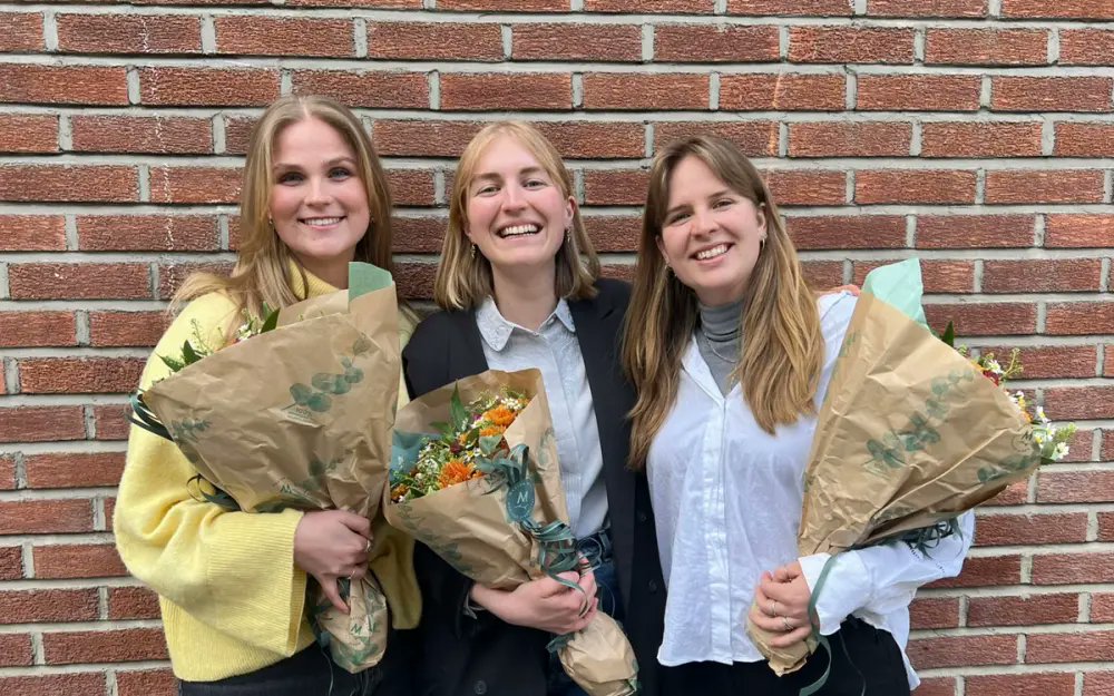 SAIHs ny ledertrio er (f.v) Henriette Johnstone, Selma Bratberg og Maria Lie Jordheim. Les om det som skjedde på årsmøte 2024 her: saih.no/no/nyheter/det…