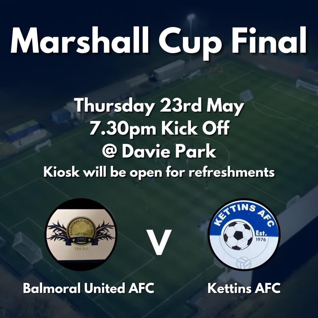 Blairgowrie and Rattray CFC (@b_rcfc) on Twitter photo ‼️ Marshall Cup Final ‼️
Tonight we are hosting the Marshall Cup Final at Davie Park! 🏆
It would be great to see as many people down as possible to support both of the local teams! ⚽️
#WeekOfFootball
#GetOutsideGetInvolved
<a href="/ScotFAEast/">East Region</a> <a href="/ScottishFA/">Scottish FA</a> ‼️ Marshall Cup Final ‼️
Tonight we are hosting the Marshall Cup Final at Davie Park! 🏆
It would be great to see as many people down as possible to support both of the local teams! ⚽️
#WeekOfFootball
#GetOutsideGetInvolved
<a href="/ScotFAEast/">East Region</a> <a href="/ScottishFA/">Scottish FA</a>