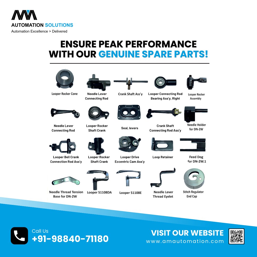 amautomation's tweet photo. Keep your machines running smoothly with genuine spare parts from AM Automation! 🛠️ Proven quality, perfect fit, reliability, and expert support - why settle for anything less? Trust us to keep your operations at peak performance. #AMAutomation #GenuineParts #MachineMaintenance https://t.co/my0umR5Hup