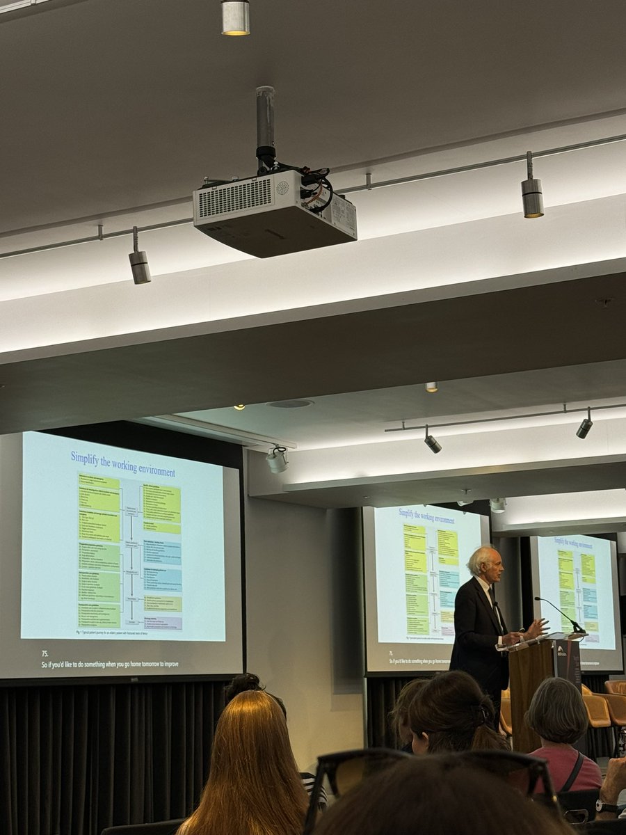 Prof Charles Vincent “we need to simplify things to make them safer.. how many interventions do we recommend post-op after a hip operation… 75!” 😱 #Quality24 @NHSProviders