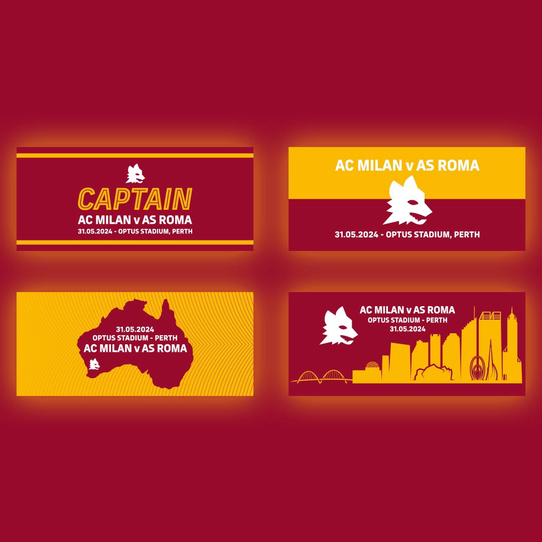 ©️ Sull’app di @SociosItalia è in corso la votazione per scegliere la fascia da capitano che sarà indossata a Perth! 🇦🇺 Vota ora! 🗳️ bit.ly/ASR_Armband_Au… #ASRoma