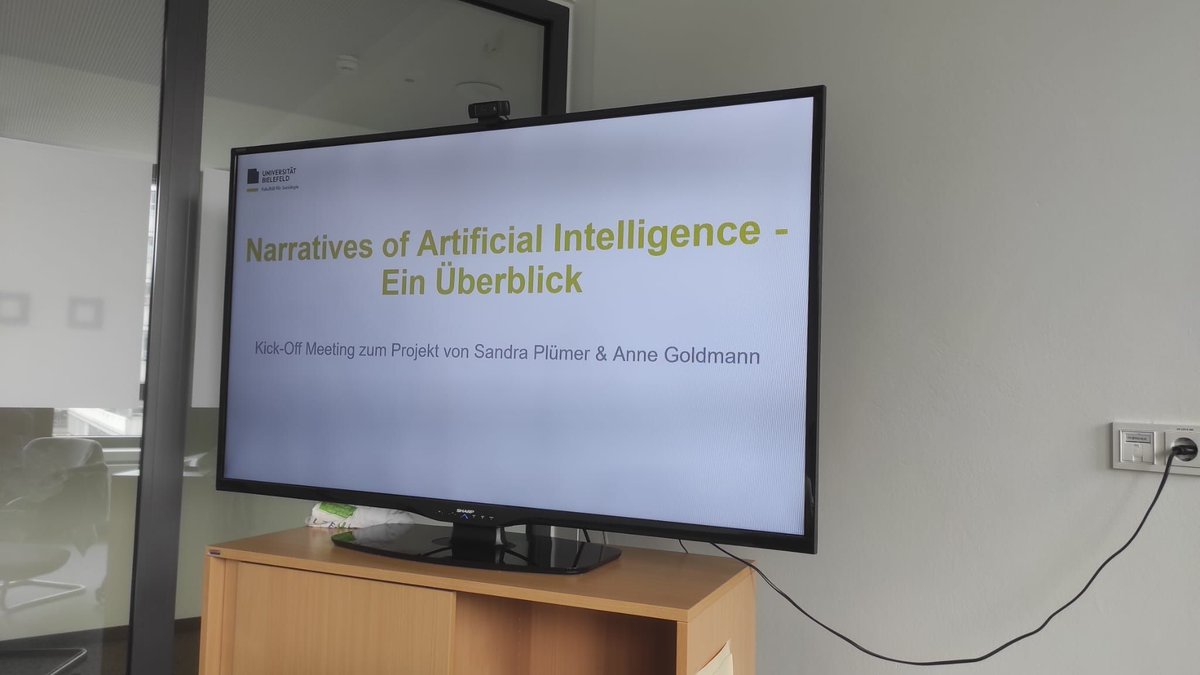 Sandra Plümer (@sandra_pluemer) on Twitter photo Yesterday the kick-off meeting of our (<a href="/goldmann_a/">Anne Goldmann</a>) project on narratives in artificial intelligence policy took place. Earlier this year, I received a grant for hiring a student assistant that will help us collecting&analyzing data for the next six months - welcome Robin!📊 Yesterday the kick-off meeting of our (<a href="/goldmann_a/">Anne Goldmann</a>) project on narratives in artificial intelligence policy took place. Earlier this year, I received a grant for hiring a student assistant that will help us collecting&analyzing data for the next six months - welcome Robin!📊