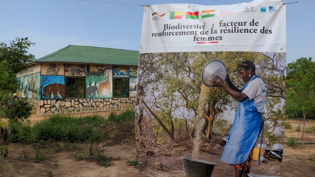 SHartleif's tweet photo. Les #femmes porteuses d'un développement plus #durable et social. Les projets de l'#EquipeEurope au #Bénin mettent l'accent sur la promotion des femmes, dans l'#agriculture, la #transformation agro-alimentaire, la #santé et la protection des #ressources naturelles.🇧🇯🇪🇺 
#PRONORD https://t.co/lZariokcyF