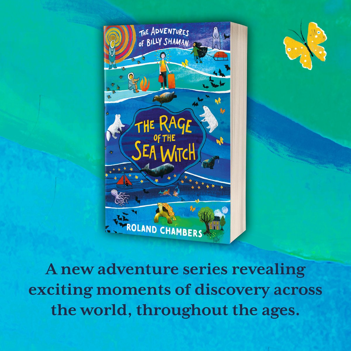 Today is #TurtleDay 🐢 Abandoned for the summer at the Charles Darwin museum, Billy meets a talking turtle who helps him realise his magic powers and sets him on the path to adventure ✨ #TheRageOfTheSeaWitch by @RolyChambers is out now! amzn.to/3Vc8hDX