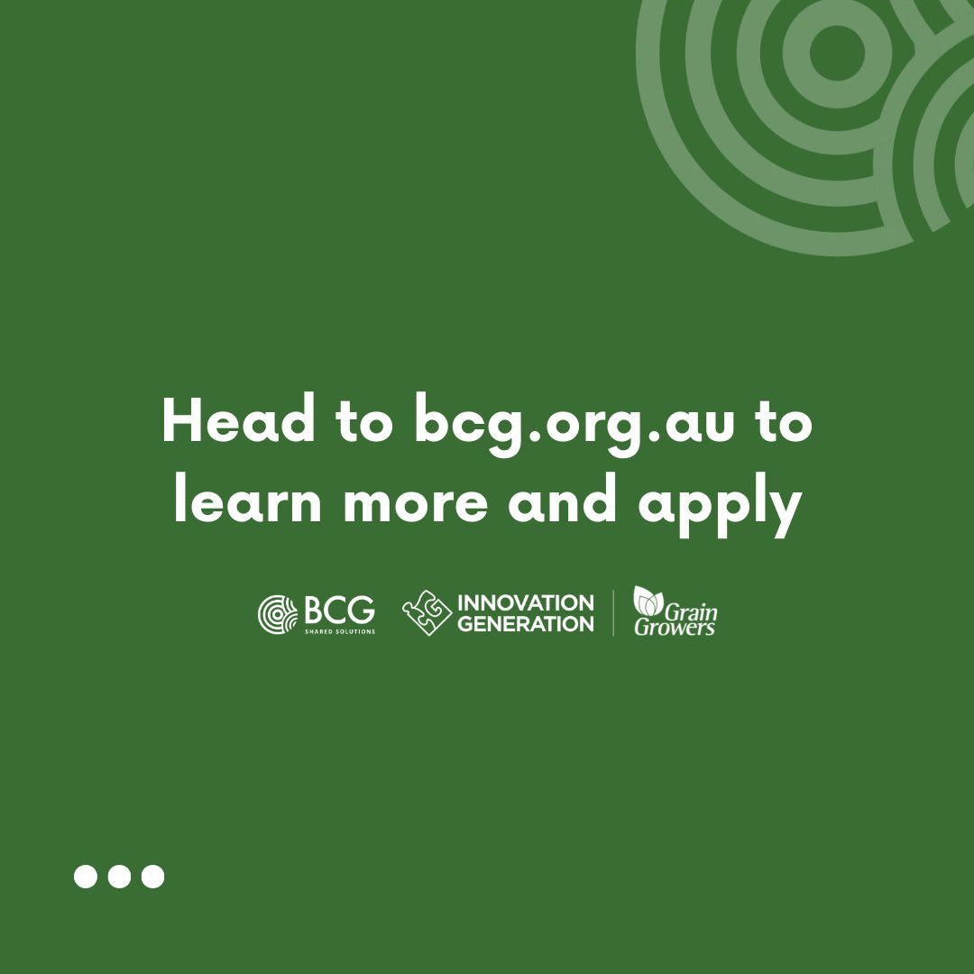 Applications open! The BCG Young Farmer Network is sponsoring 10 free tickets to Innovation Generation in 2024 for young people in ag aged 18-35. 👉 Learn more and apply: buff.ly/4azUvzn #ausag #aginnovation #agchatoz #ig24 #bcg #birchipcroppinggroup #bcgyfn