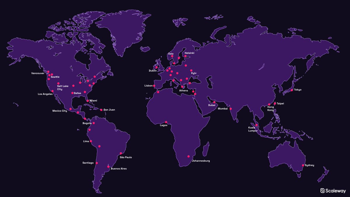 Scaleway's tweet photo. 🚀Exclusive timing, exclusive news! #Dedibox private servers, previously available via 3 cities, are now available in 65, with our new Dedibox VPS offer! 🚀🌍That's 65 tech hubs &amp; countless new adventures. Ready to embark on this journey with us? ℹ️ https://t.co/AVQg93k9tF https://t.co/LfAahUVc1s