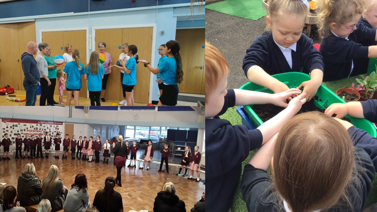 It has been a fantastic week so far at the Trust! @Orchard_Head invited parents/carers to their musical assembly, @PATLarksHill Year 6 pupils led a fitness session for over fifties with @AgeUKWakefield and @therookeries nursery planted a variety of vegetables in their garden!