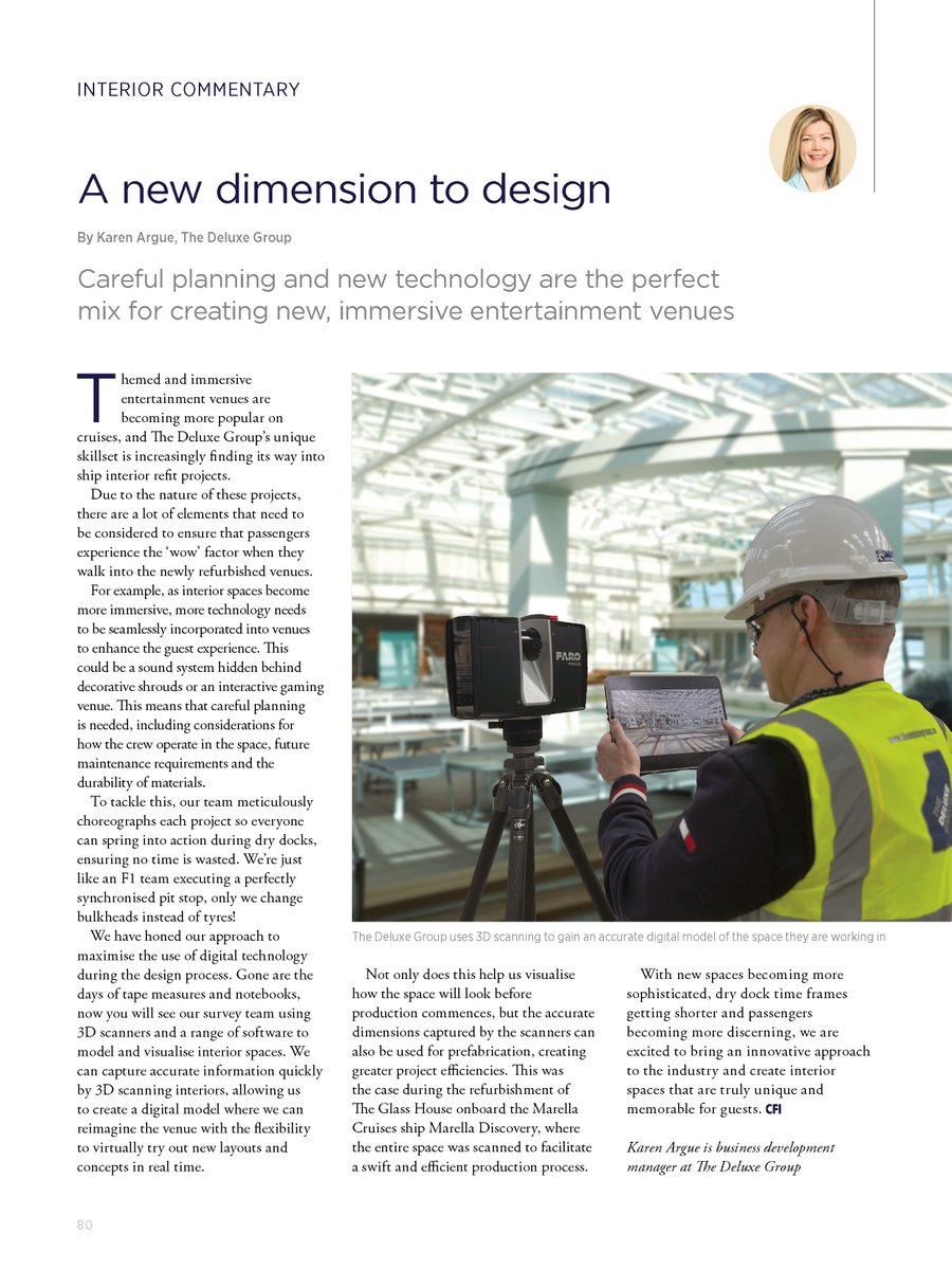 Check out the latest issue of <a href="/Cruise_Ferry/">Cruise & Ferry</a>  Interiors magazine as our Marine Business Development Manager, Karen Argue, explains how we are using digital technology to enhance the design and production.
Click to read the full issue:
cruiseandferry.net/digital/magazi…