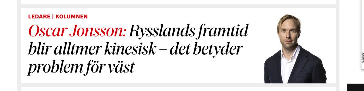 Putin har satt sitt A-lag för att hantera relationen med Kina, det ökar problemen för väst.

Ny kolumn i DN idag om den ryska regeringsombildningen och beroendet av Kina --&gt;  dn.se/ledare/oscar-j…