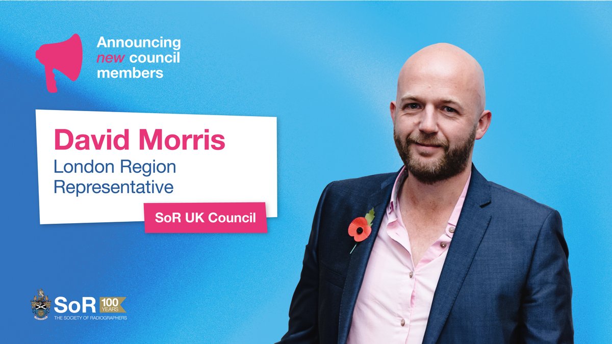 📣 Introducing David Morris, the new London Region Rep on UK Council! A senior rotational diagnostic radiographer and SoR Industrial Relations Rep since 2018, David is eager to address issues at local and national levels and contribute to SoR’s development. #Radiography #SoR