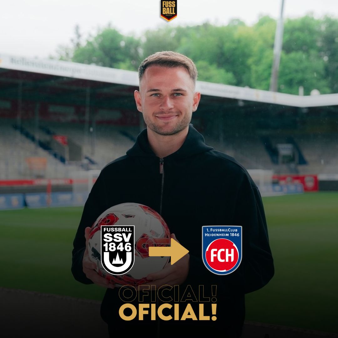 🇩🇪🔁 𝗢𝗙𝗜𝗖𝗜𝗔𝗟! Mais um brasileiro na Bundesliga: o FC Heidenheim anunciou a contratação do ponta-esquerda Leo #Scienza (25), melhor jogador da temporada na 3. Liga, junto ao SSV Ulm! 🇧🇷

Scienza assinou até 2027 com o FCH e será o terceiro brasileiro a vestir a camisa do