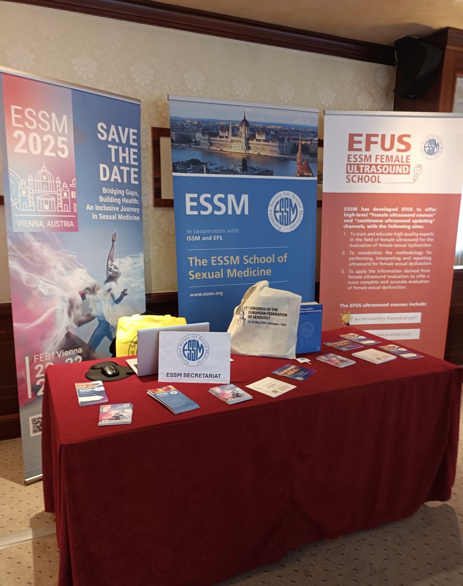 essm_tweets's tweet photo. Today at the 17th Congress of the European Federation of Sexology @EFS_Sexology!
Ready for 3 days filled with enlightening sessions covering a wide range of topics on #Sexuality.
#EFS24 #SexualHealth https://t.co/NmSqHikwkp