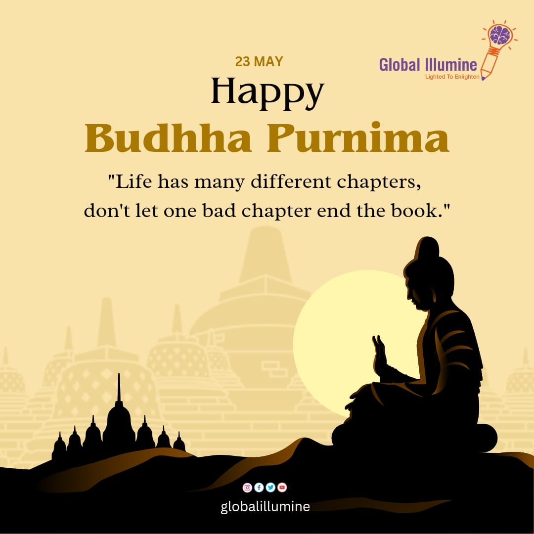 On this Buddha Purnima, let the light of education illuminate our minds and lead us to truth and knowledge.

Happy Buddha Purnima! 

#BuddhaPurnima @global_illumine #ChildrenEducation #BetterFuture #Scholarships #SupportNeedy #GiftEducation #EducationForAll #EducationMatters
