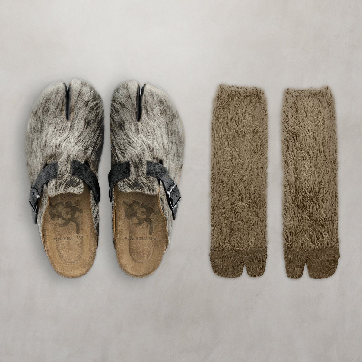 kickcultureug's tweet image. 🌹 Get ready! The ROSE IN GOOD FAITH G.O.A.T Tabi Mule drops on May 24th! 🐐 Don't miss out on this iconic release. #ROSEINGOODFAITH #GOATTabiMule #KickCulture