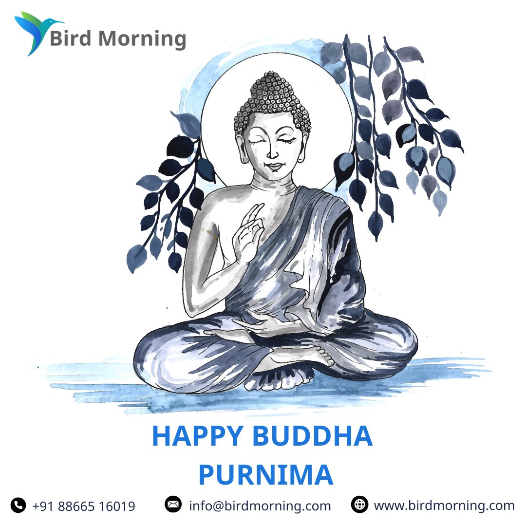 May Lord Buddha's teachings inspire you to live a life of honesty, kindness, and love. Happy Buddha Purnima!☸️🌼✨🙏
.
.
.
.
.
#happybuddhapurnima #buddhajayanti #buddha #buddhism  #may  #itconsulting #outsourcing  #company #birdmorning #birdmorningsolutions #india #canada