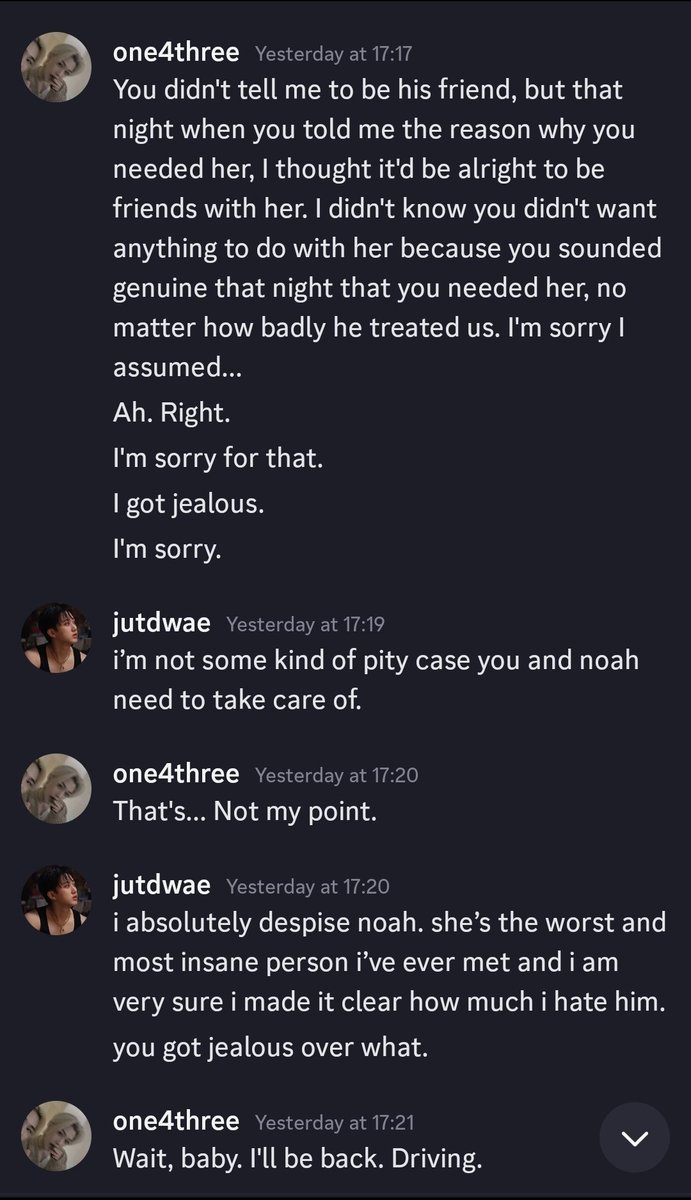 exposinghaven's tweet photo. "shun harassed me" when it was just zen being jealous. https://t.co/QWd1DrlkLB