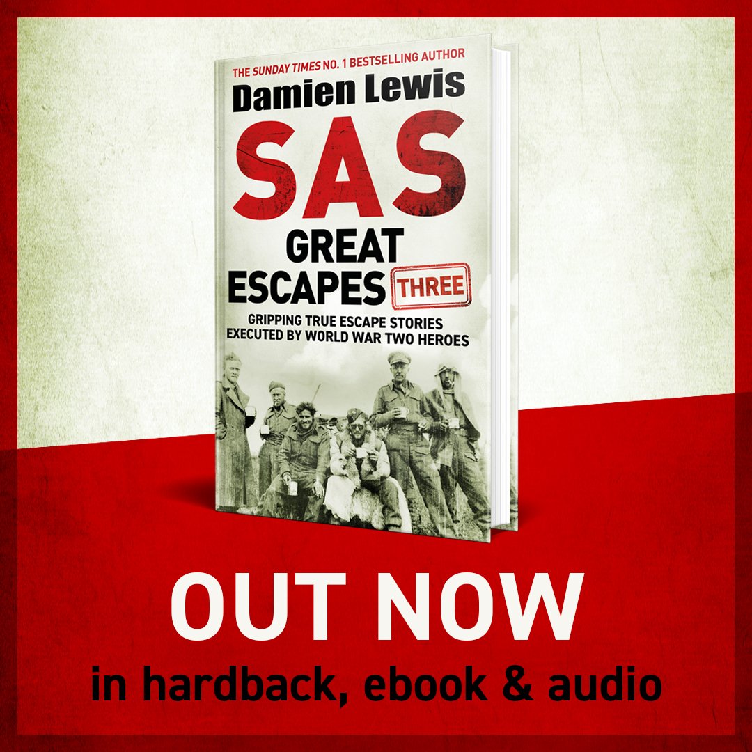 Congratulations to @authordlewis on the publication of 'SAS: Great Escapes 3', the latest book in his escape series. This also feels like a great time to say that we were joined by Damien for tomorrow's episode in which we cover the incredible story of Maj. Oswald Cary-Elwes!