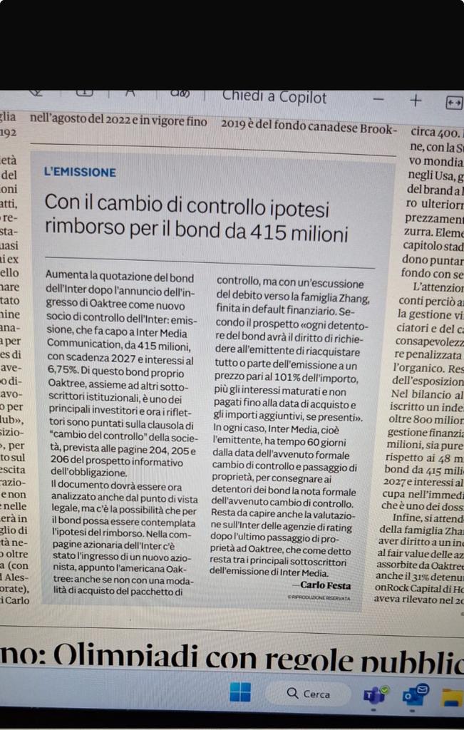 CalcioGrur4907's tweet photo. Fosse vero il debito da lungo sarebbe classificabile a breve e l'indice di liquidità scenderebbe sotto 0.6 che è il limite sotto il quale non si può fare mercato e credo salti anche il SA con @UEFA #covisoc controllerà? @andreaabodi @FIGC #aoktree #Inter #zhang https://t.co/3MQVOKBgyc