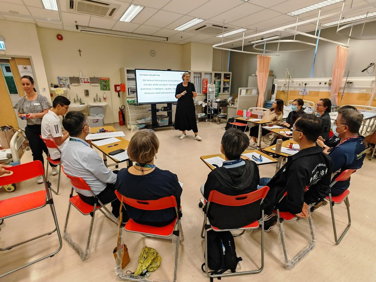 RoleofReceiver's tweet photo. What an amazing and rewarding week facilitating immersive simulation professional development training at St Francis University School of physiotherapy in Hong Kong! @ACUsimulation @ACUmedia https://t.co/yYE6zwOVXy