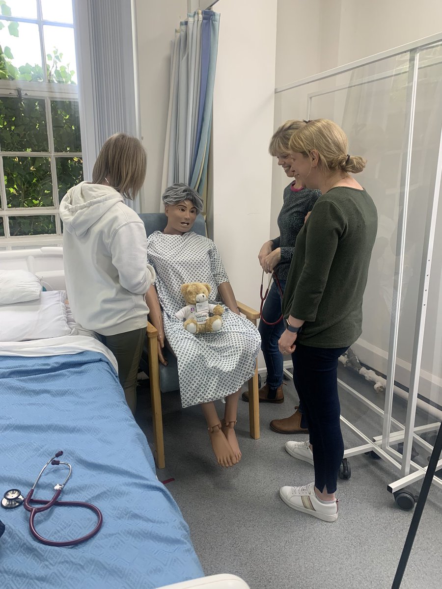 PerCIE Teddy visited simulation at Chester University @uocfhms @KateHKnight @Howarth2L @NursingTimes @studentNT @JackieALeigh next stop University of Manchester @KevBagleyEd #SNTA