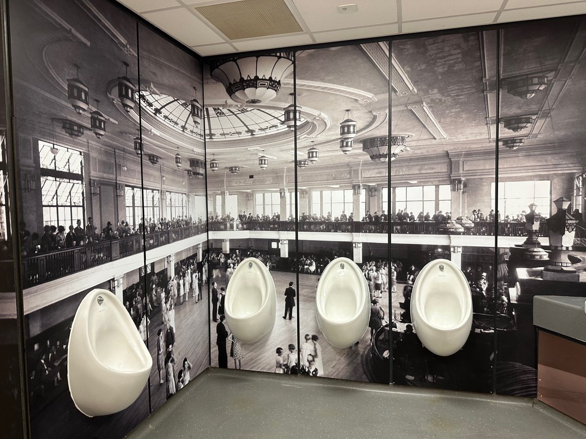 You said we did! 📸 You said our theatre toilets were looking tired so we've recently given them a fresh new look using historic images of Bridlington Spa!