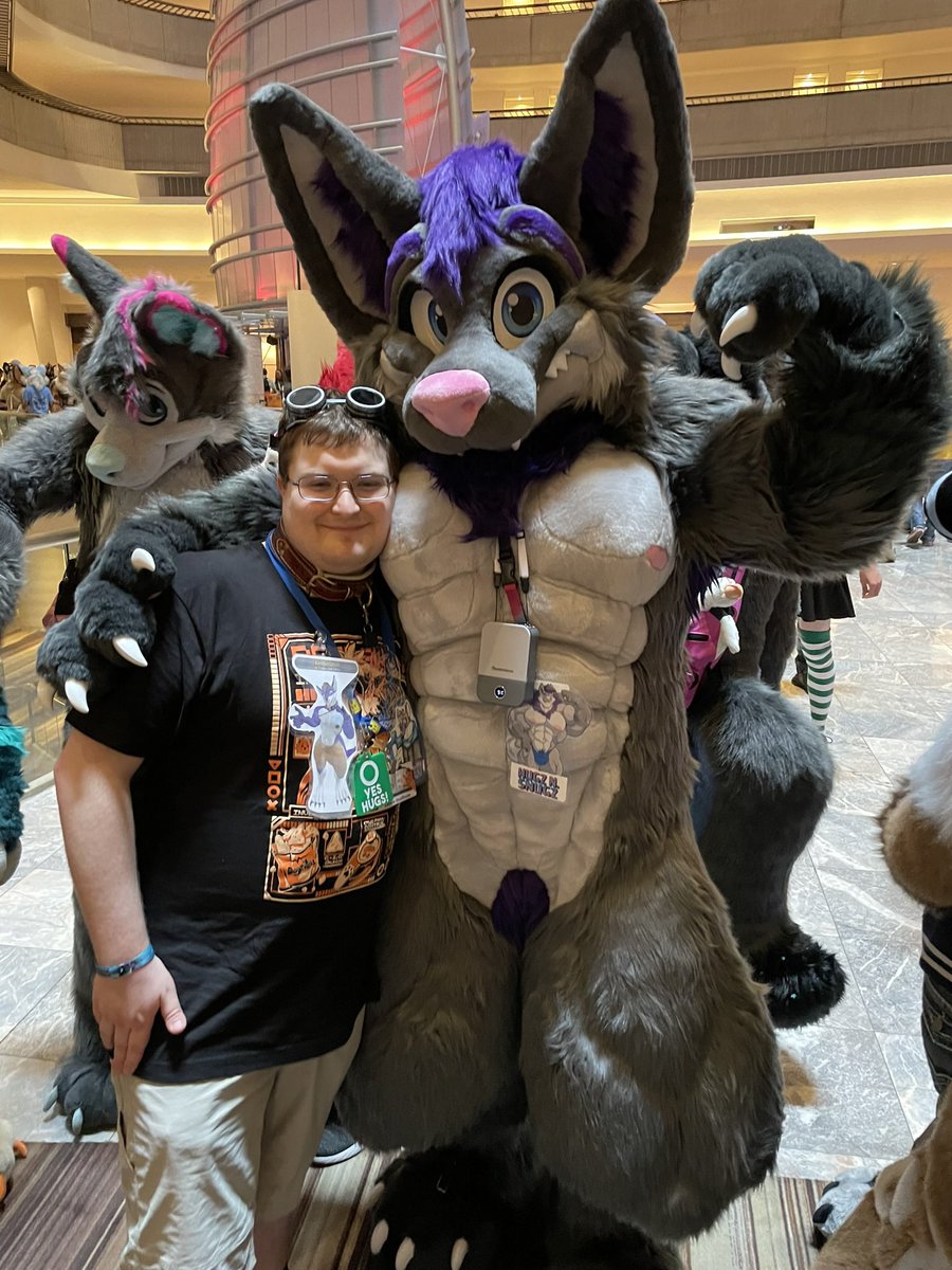 Ew. Furries. Gross.🤢

Tag anyone whom I missed!😋

🐺: <a href="/MoreFurLess/">More Fur Less</a>
📸 (&amp; handler): <a href="/KingAwoofClubs/">Nido 👑♣️</a>

#FWA2024 #furry #fursuit #fluffy #fun